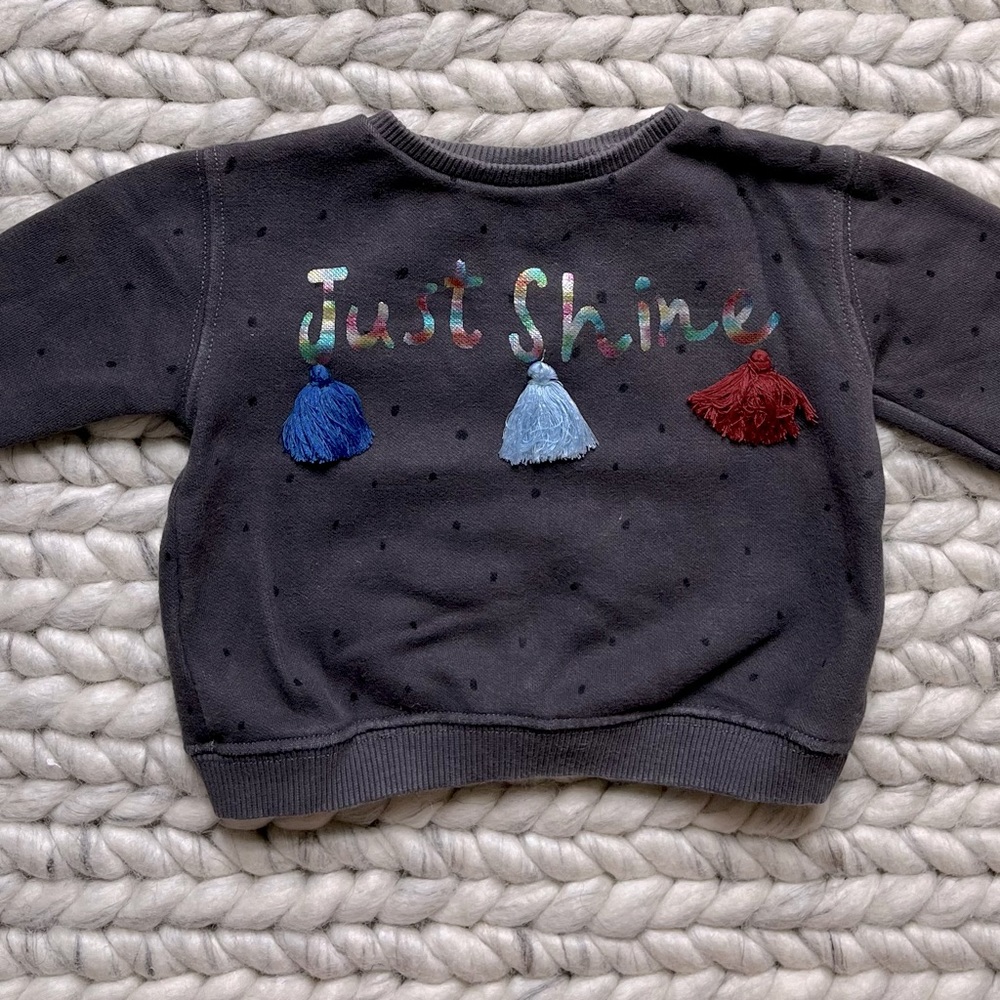 Zara Baby Pom Pom Sweatshirt
